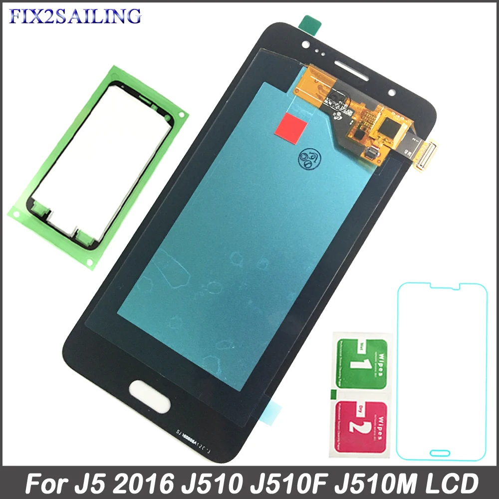 

Super AMOLED LCD Display For Samsung Galaxy J5 2016 J510 J510F J510FN J510M J510Y Phone LCD Touch Screen Digitizer Assembly