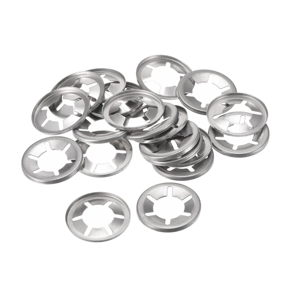 UXCELL 20Pcs M14 Internal Tooth Starlock Washers 13.5mm I.D. 28mm O.D
