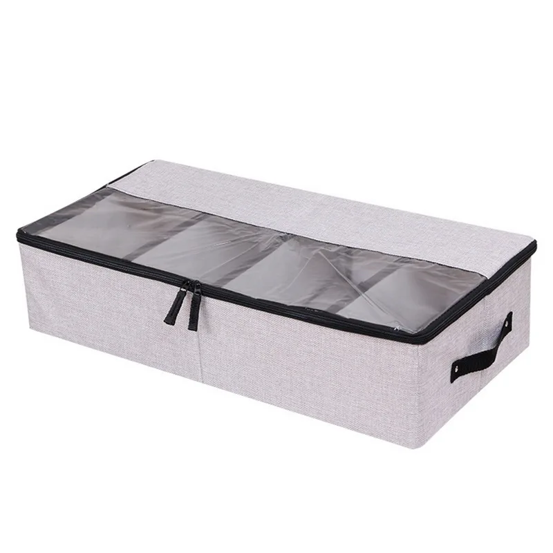 

Foldable Compartment Dustproof Thick Fabric Cover Storage Box