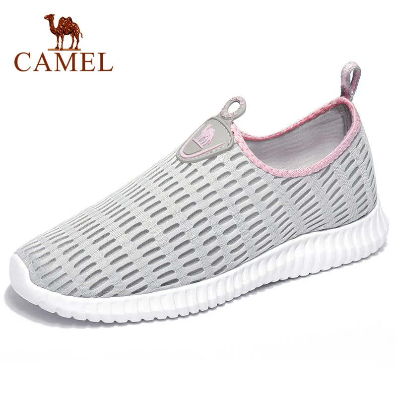 

CAMEL Men Women Outdoor Sandals Slip On Mesh Shoes Casual Spring Summer Breathable Non-slip Workout Walking Flat Shoes