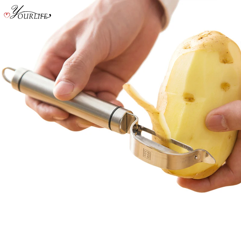 

OYOURLIF 1pc Creative Stainless Steel Potato Vegetable Fruit Peeler Potato Paring knife Cooking Tools Kitchen Gadgets