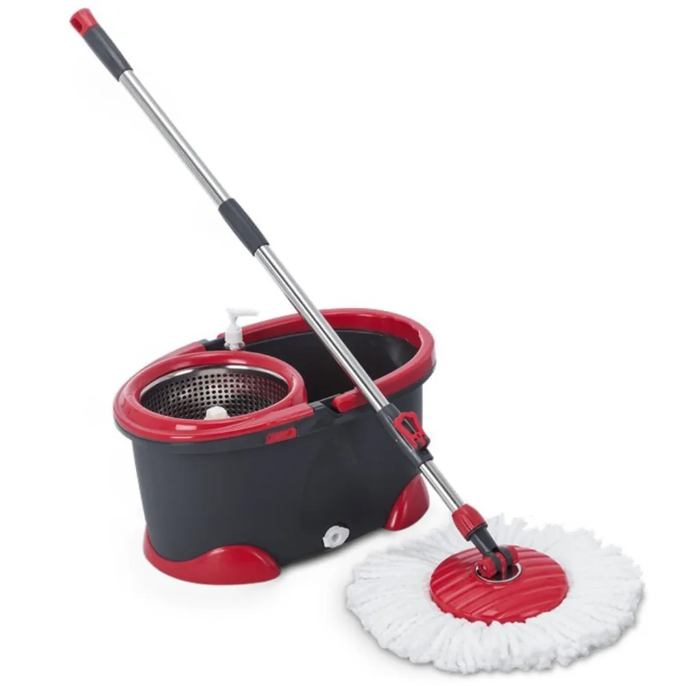 Mop Rotating 360 Graden Microfiber With Soap Dispenser And Way Valve For Facilitating Emptying Cube Bag huismerk kopen in de aanbieding Mop Rotating 360 Graden Microfiber With Soap Dispenser And Way Valve For Facilitating Emptying Cube Bag huismerk kopen in de aanbieding