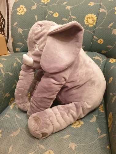 Cute Stuffed Elephant Plush - Sleeping Back Cushion