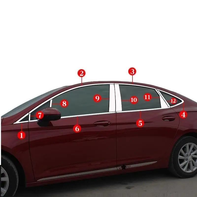 

Body Window exterior promote automobile decorative sticker strip car styling accessories accessory 15 16 17 FOR Buick Vernao