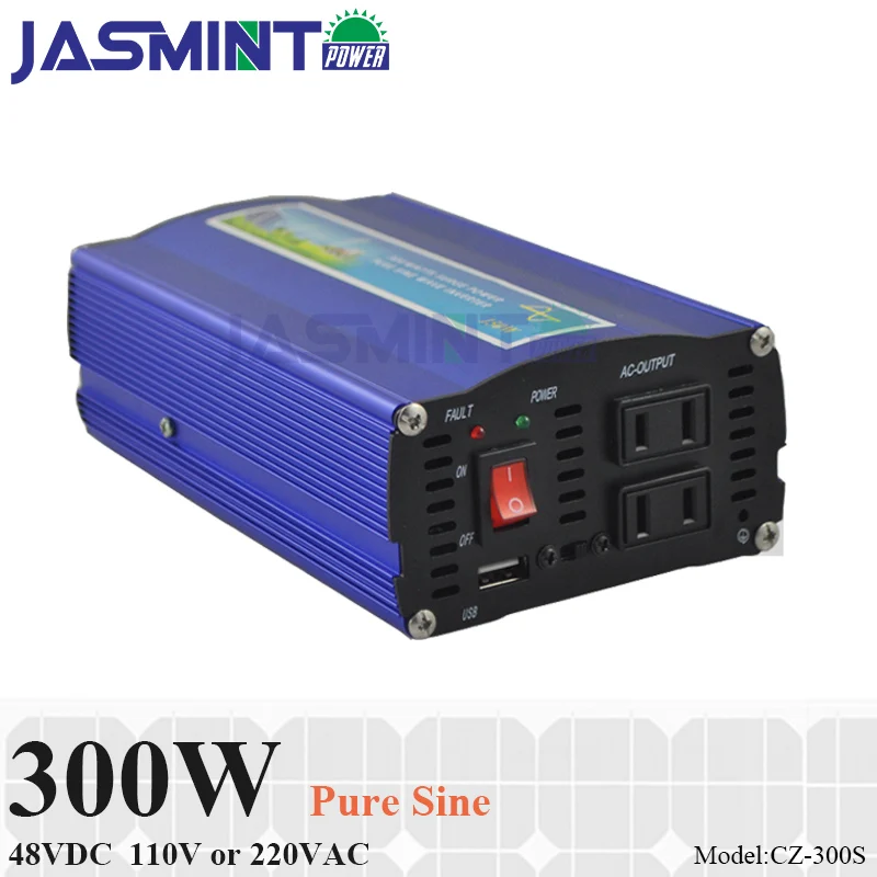 

300W 48VDC off grid pure sine inverter for solar or wind power system, surge power 600W single phase dc to ac inverter