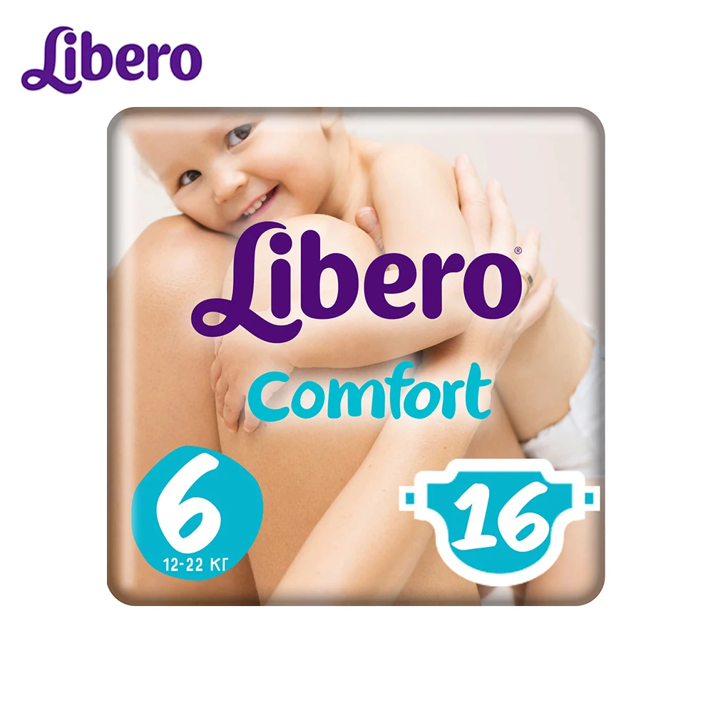 Подгузники Libero Comfort Size 6(12-22 кг), 16 шт