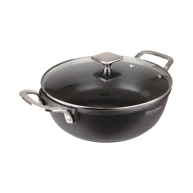 Сотейник с крышкой Rondell Grandis RDA-300 26 см | антипригарное покрытие