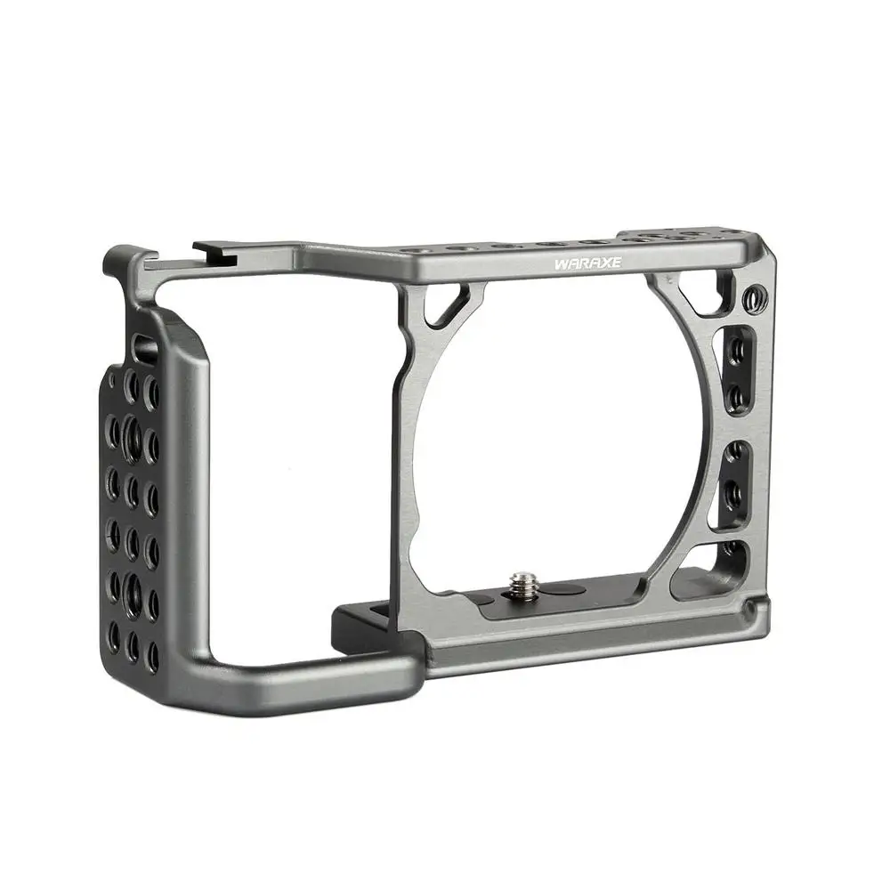 

WARAXE A6 Camera Cage for Sony ILCE-6000/ILCE-6300/ILCE-A6500 with 1/4" and 3/8" Threaded Holes Cold Shoe Base