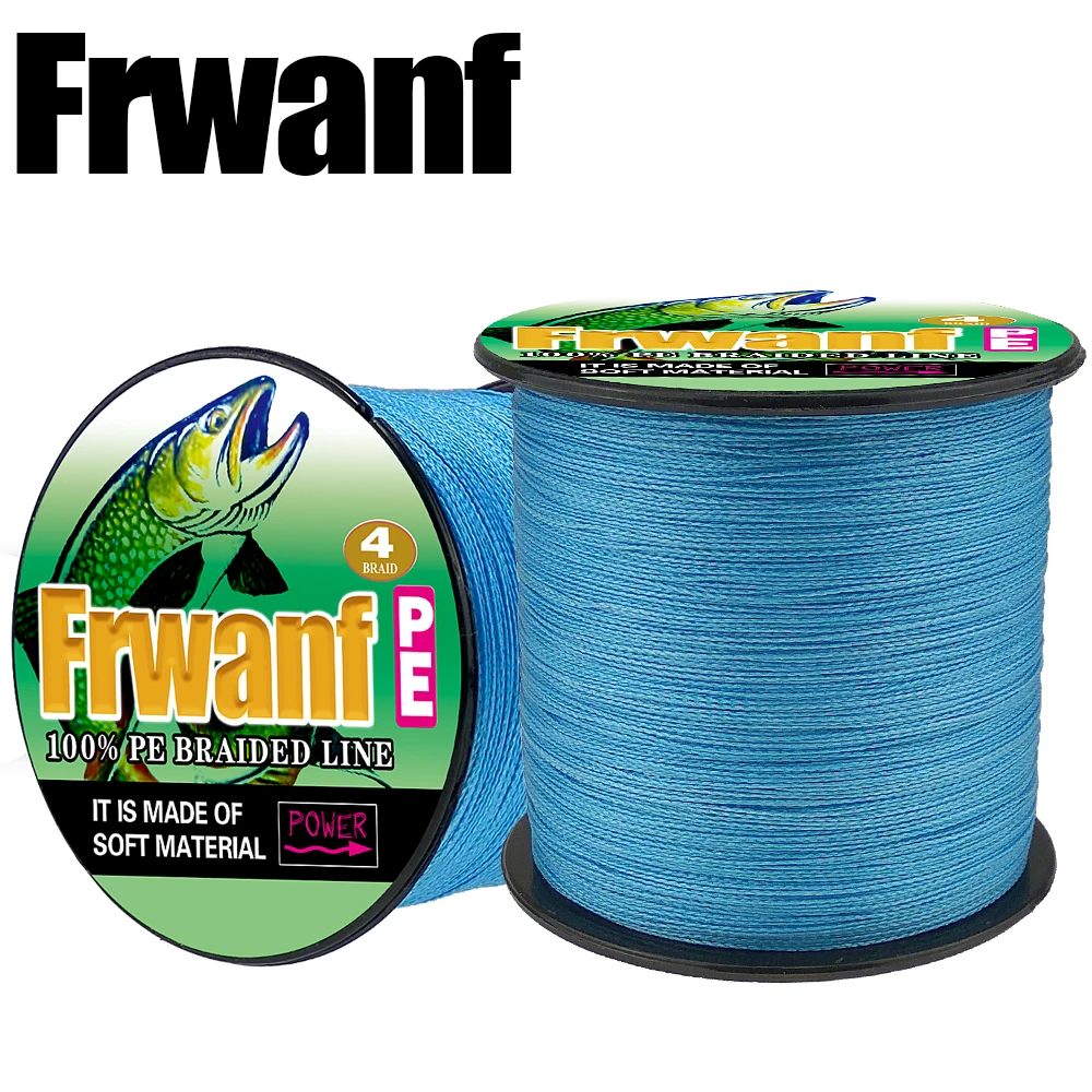 Frwanf المتعددة الشعيرات خيط صنارة الصيد 500 متر 547 ياردة مزين PE خط ل الكارب الصيد سلك 10 20 30 40 50 60 70 80LB الأسود