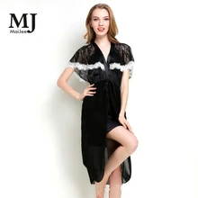 MaiJee кружевной Шелковый халат, винтажный сексуальный халат, атласные халаты, женский халат, сексуальный халат, пеньюар, халат невесты, шелковое платье, Пижама