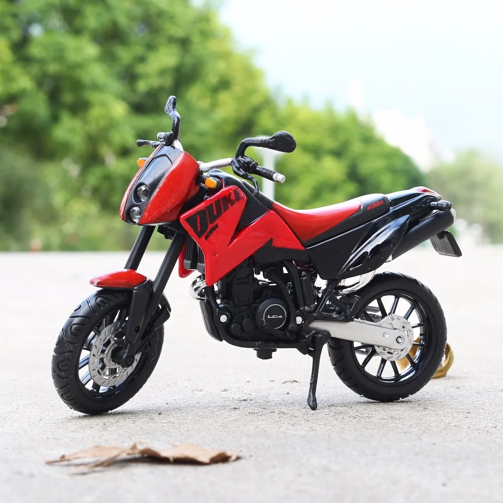 1:18 Scale Maisto KTM 640 DUKE II Motorbike Race Cars Mini Motorcycle Vehicle Models Office Toys Gifts for Kids |