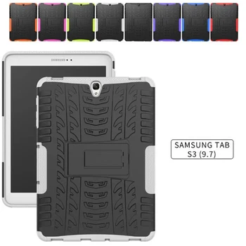 

Armor Case for Samsung Galaxy Tab S3 9.7 SM-T820 T820 T825 Tablet Case TPU+PC Heavy Duty Case Hybrid Rugged Rubber back cover