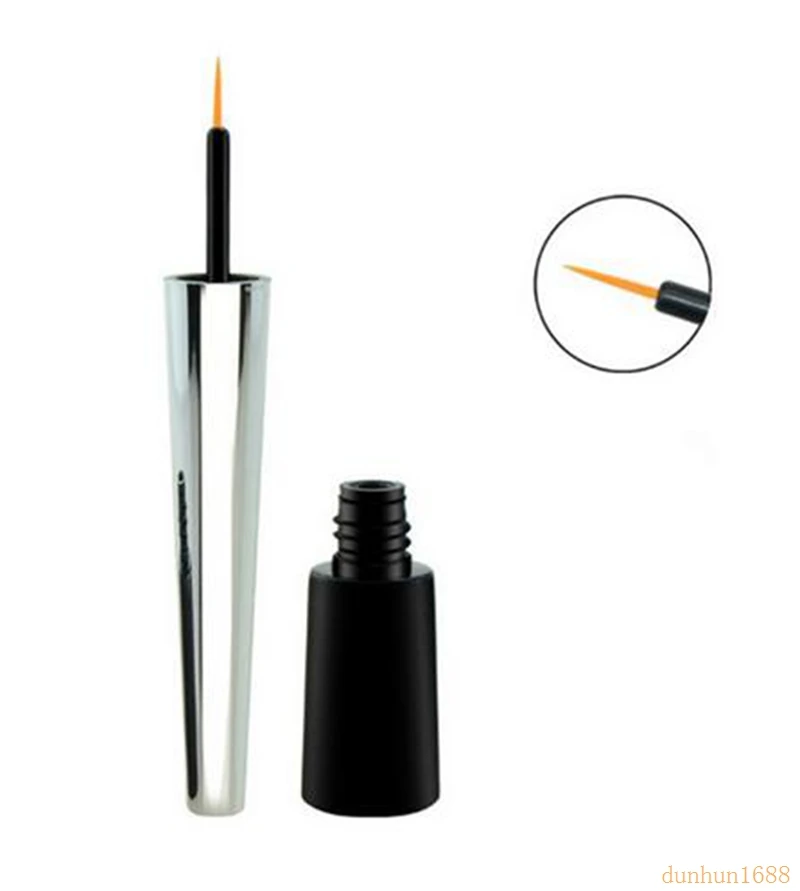 2.5ml eyeliner black tube silver lid ,cosmetic cotainer, eyeliner