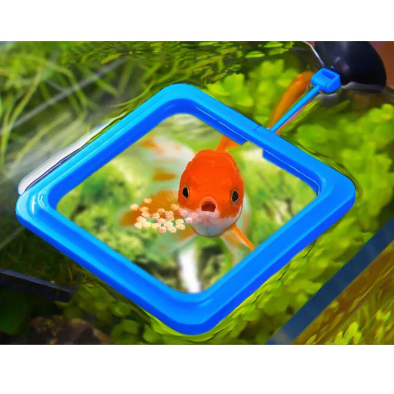 Aquarium Fish Tank Fish Food Feeding Automat Plastic Circle Ring