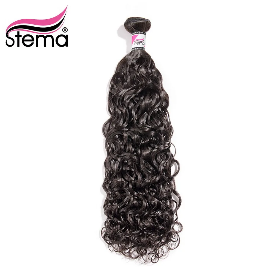 

Stema Hair Weave Water Wave 1 Bundle Deal 100% Human Hair Brazilian Remy Hair Extension Natural Color Free Shipping