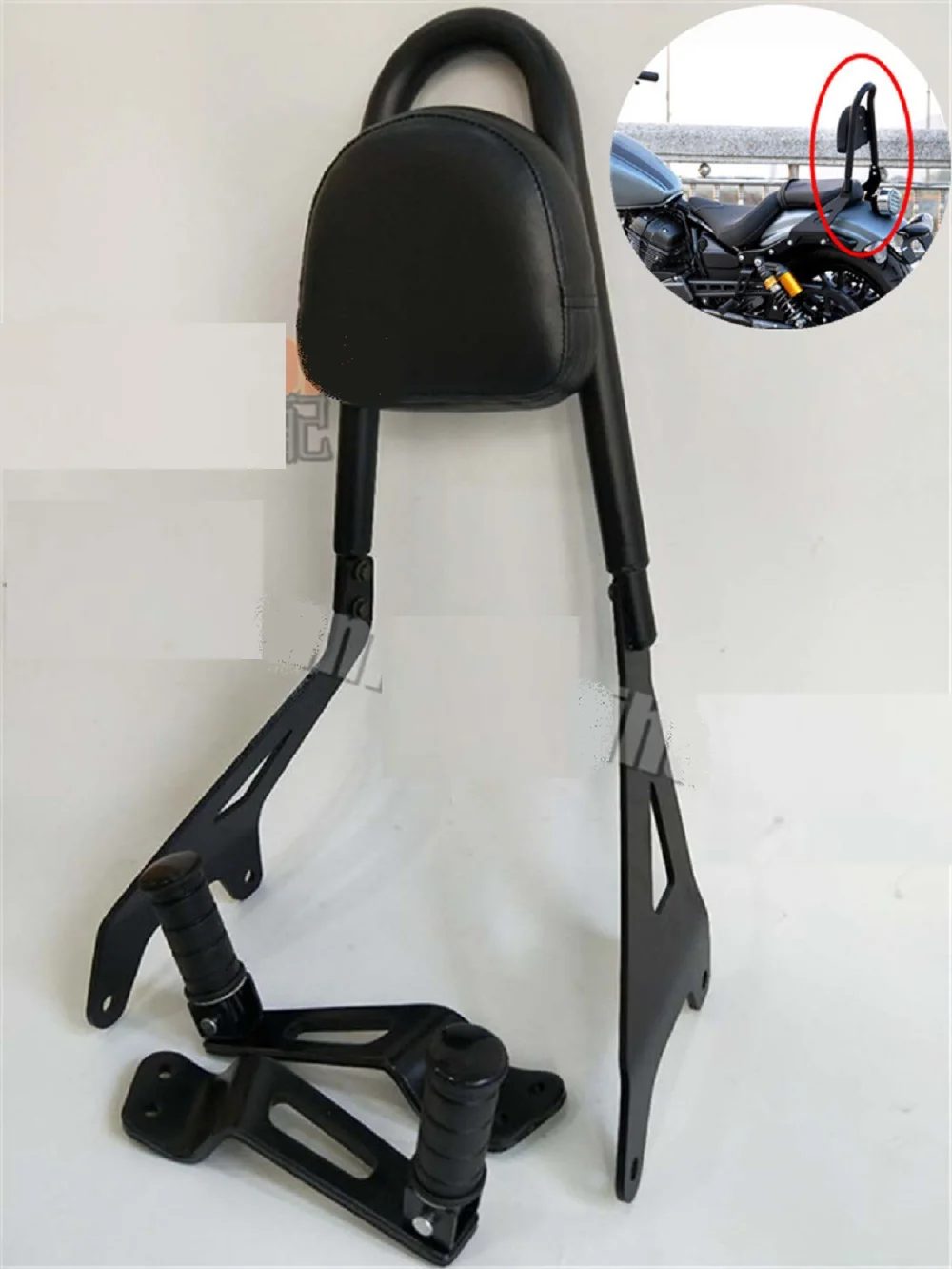 Спинка шина Sissy и задние Пассажирские подножки левый правый для Yamaha Star Bolt XV950 C R