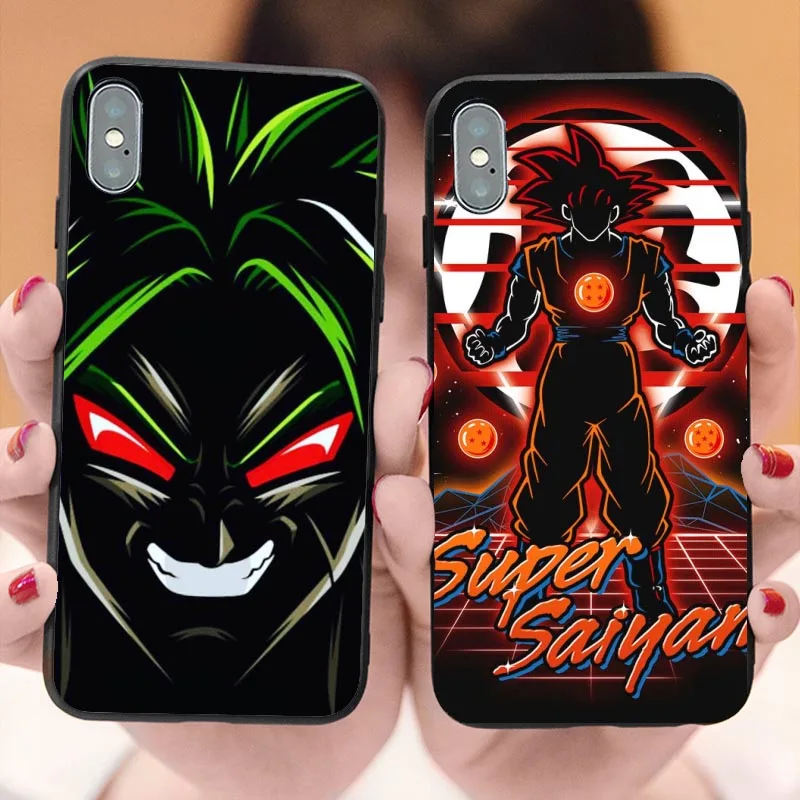 

Dragonball Dragon Ball Z Super Saiyan Vegeta Son Goku Soft Cover Phone Case for iPhone X SE 5 5S 6 6S Plus 7 8 Plus XR XS MAX