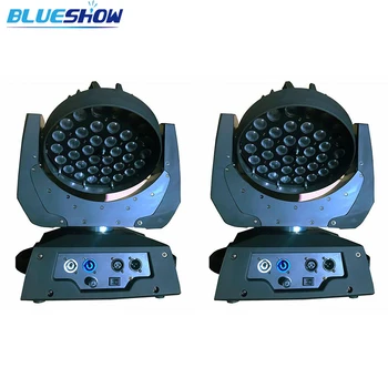

No tax custom,2pcs Zoom 36x10W LED Moving Head Wash Light RGBW 4in1 Quad for disco dj nightclub