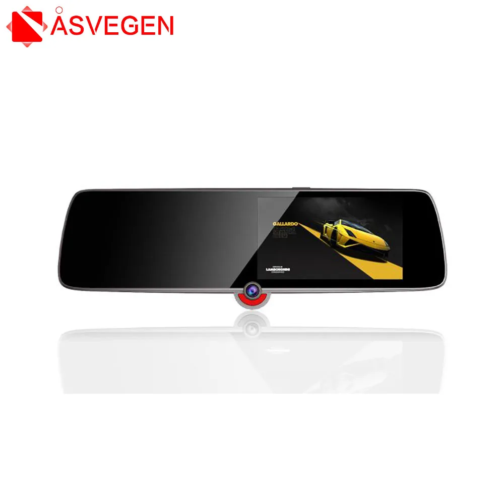 Videocamera Dvr Da 4.3 Pollici Dash Cam Fhd 1080P 3 Videocamera Dvr Per Auto Dvr Specchio Per Auto Specchietto Retrovisore G-Sensor Dvr