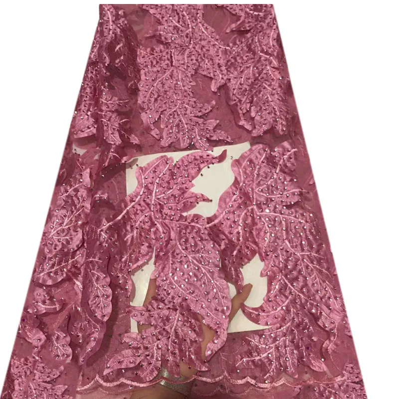 

African Lace Fabric 2018 Embroidered Nigerian Laces Fabric Bridal High Quality French Tulle Lace Fabric For Women HJ946-1