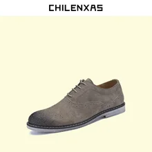 CHILENXAS 2017 spring autumn classic fashion genuine leather shoes men casual breathable comfortable oxfords waterproof solid