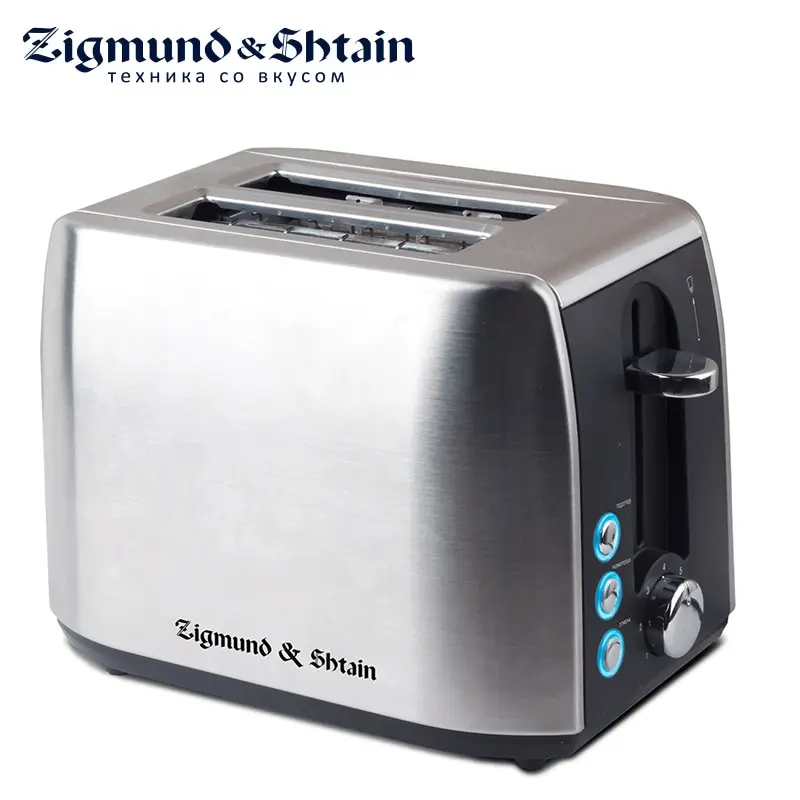 Zigmund & Shtain ST-85 Toaster Household Automatic Bread Toaster Baking Breakfast Machine Stainless steel 2 Slices Bread Maker Zigmund & Shtain ST-85 Toaster Household Automatic Bread Toaster Baking Breakfast Machine Stainless steel 2 Slices Bread Maker