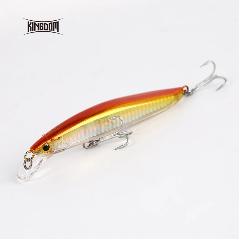 Kingdom Fishing Hard Lure Floating Bait Jerkbait Minnow New Arrival Bass Fishing 120mm 23g, 130mm 30g Strong Hooks Model 7502