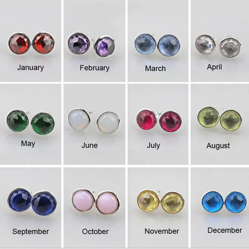 High Quality New Collection Famous Brand Colorful Birthstone 925