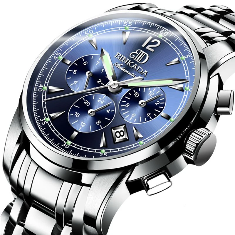 

2018 Top Fashion Time-limited Men's Watch Large Dial Mechanical Automatic Fashion Hollow Waterproof Luminous Leisure Trend 02 Z