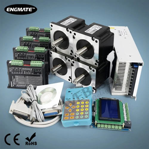 

CNC Kit 4 Axis Professional Breakout Board Stepper Drivers Nema34 Stepper Motor
