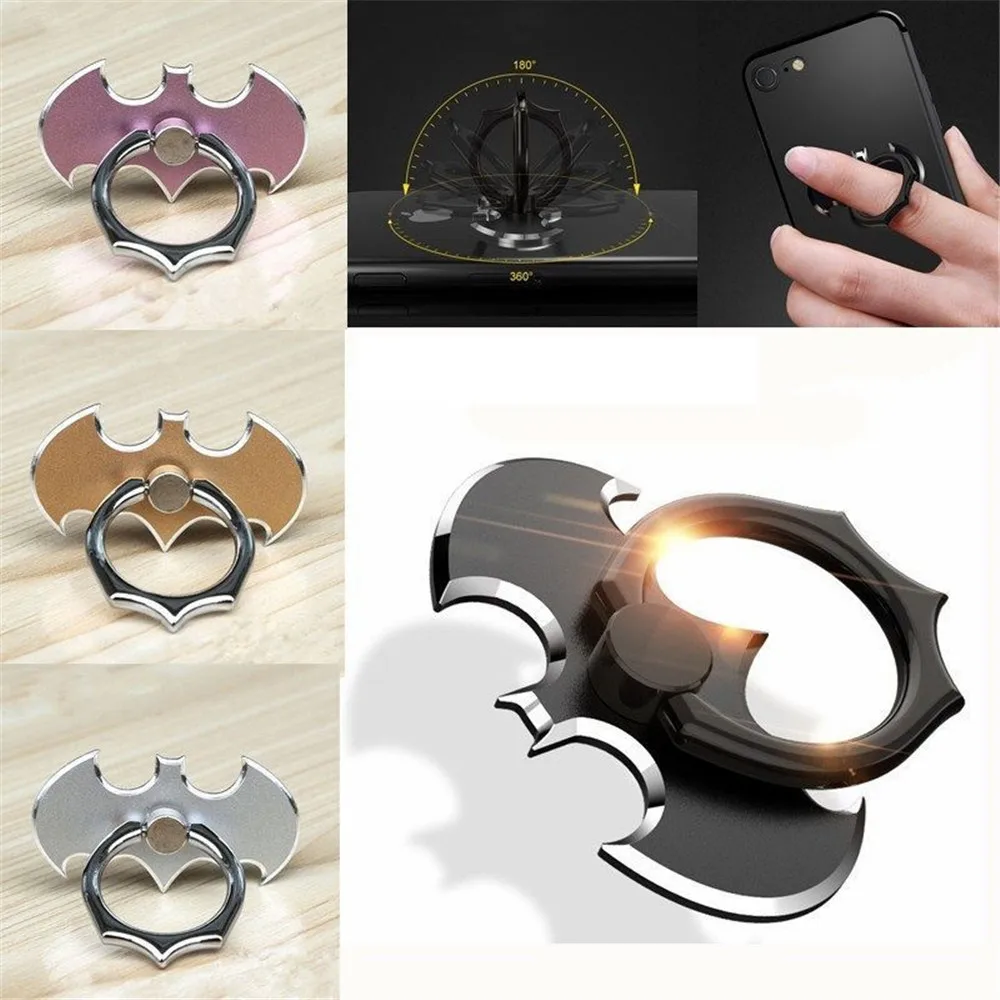 Yousigood Bat 360 Degree Rotate Holder Finger Ring Mobile Phone Stand Holder For iPhone 7 /Samsung/Xiaomi All Smart Phone Holder