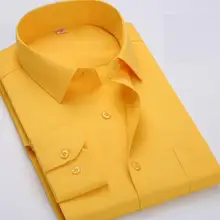 Большой размер 4XL 5XL 6XL 7XL 8XL классический дизайн хлопок мужские рубашки бизнес формальные мужские с длинным рукавом Чистый