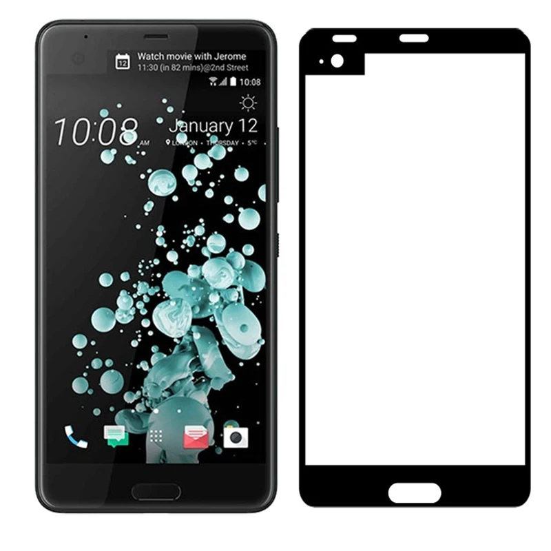 CCDZ 9 H черное полное покрытие из закаленного стекла для htc U Ultra Защитная пленка Play