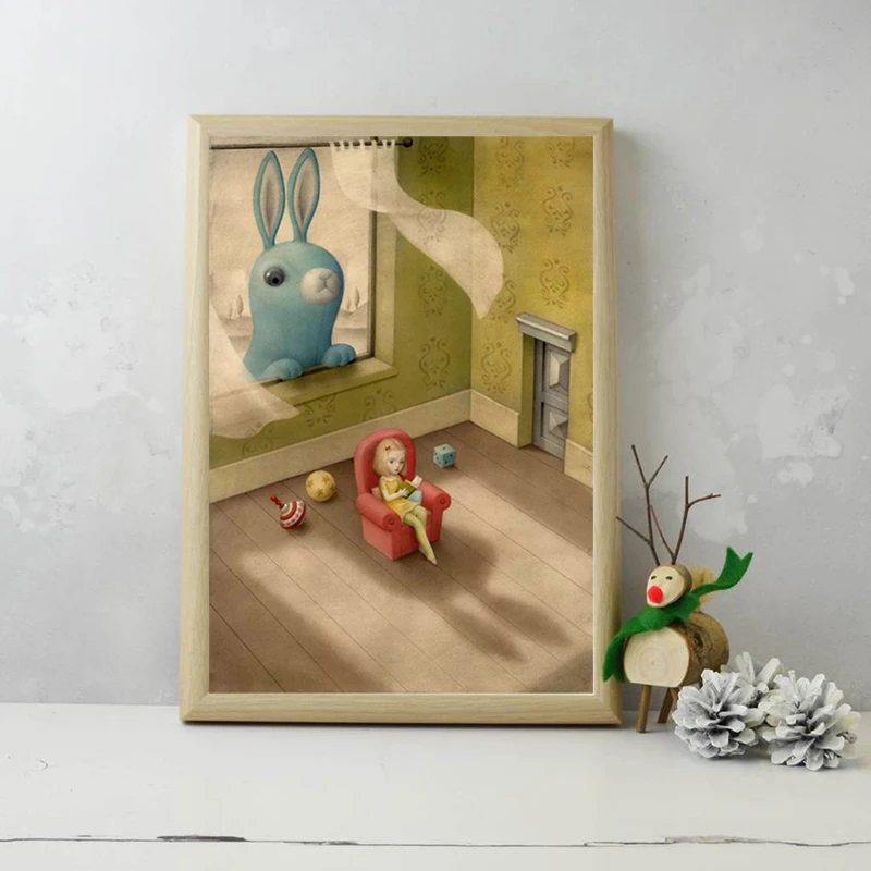 

Peeping Tom Nicoletta Ceccoli Canvas Posters Prints Wall Art Painting Decorative Picture Modern Bedroom Home Decoration Artwork