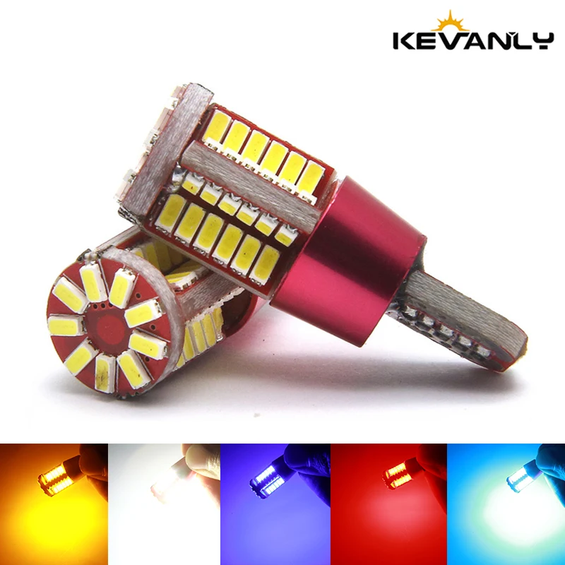 

1Pcs Auto T10 led 192 W5W super bright 57smd canbus NO Error Car Wedge Clearance Lights bulb parking lamp reading Light DC12V