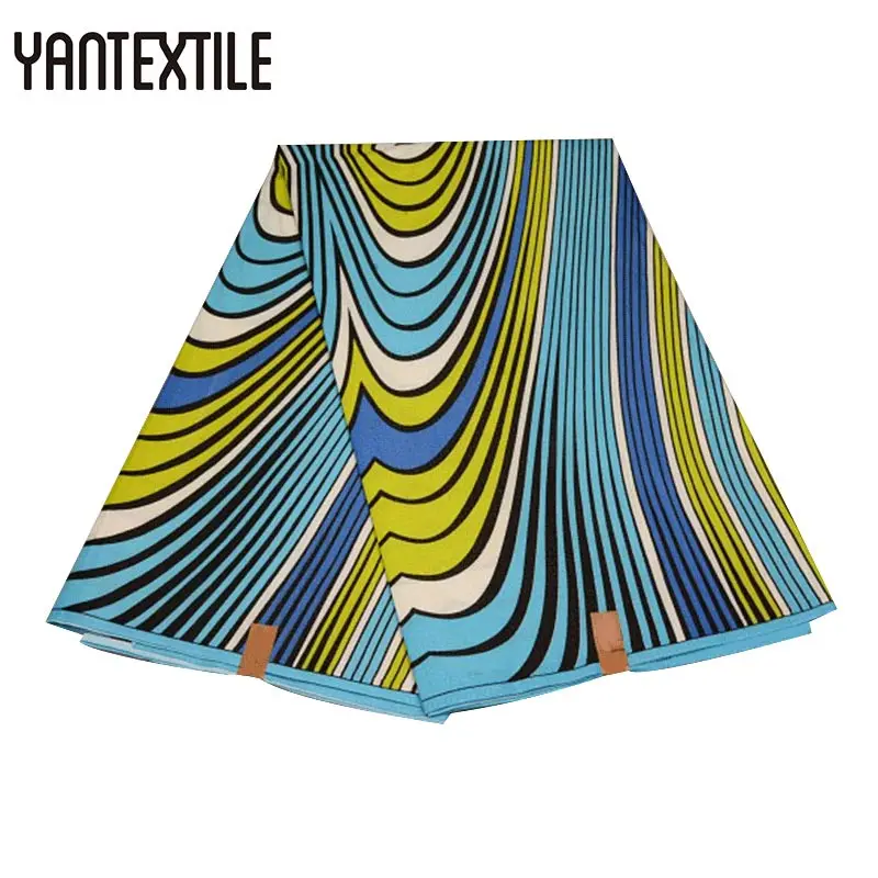 

YANTEXTILE Free Shipping And Hot Selling Daviva Fabric 6 Yards Tissu Africain Togo Clothing Cheaper African Wax Ankara Polyester