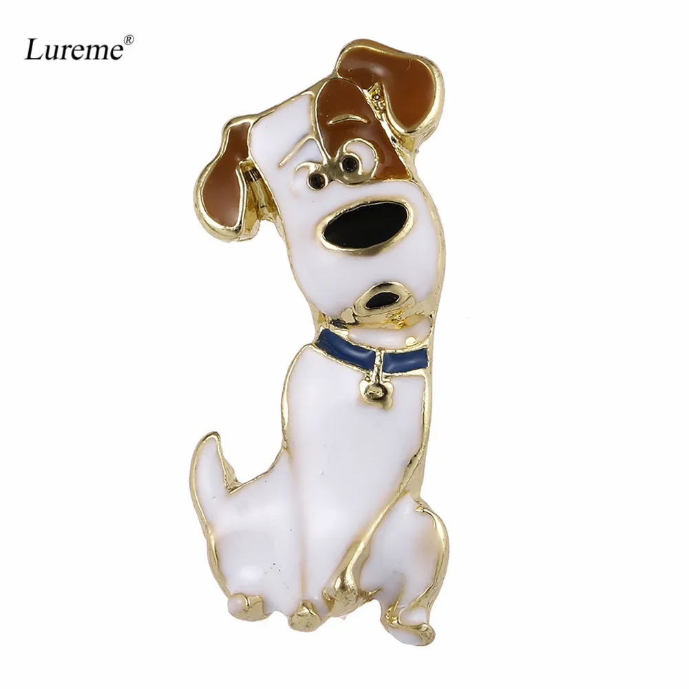 

Lureme Fashion Lovely Metal Alloy Enamel Animal Pets Dog Brooch-Jack Russell Terrier (br000063-1)