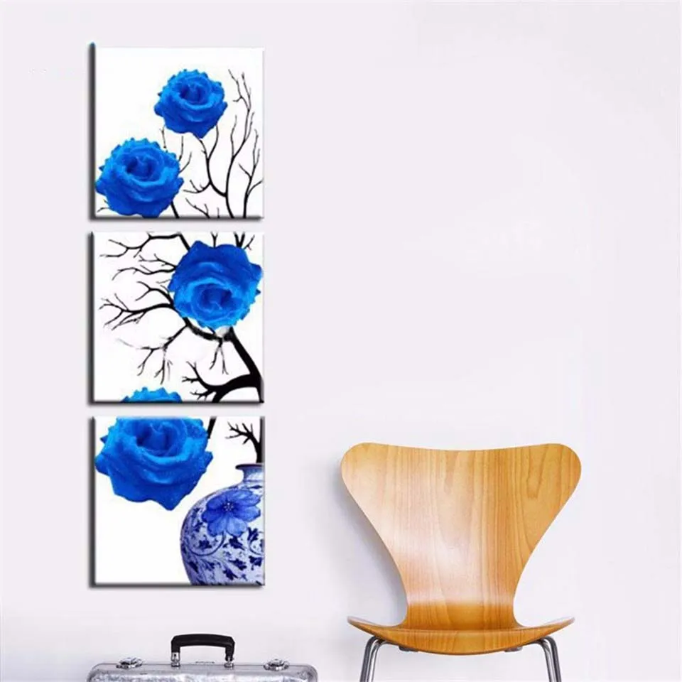 Canvas-Paintings-Home-Decor-HD-Prints-3-Pieces-Blue-Roses-Poster-Blue-Enchantress-Flower-Pictures-Living (1)