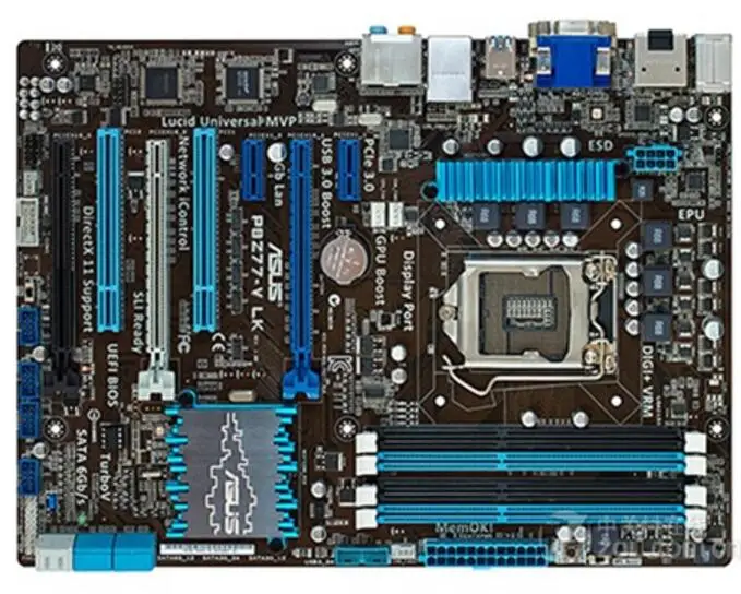 Разъем LGA 1155 PCI-E 3,0 USB3.0 SATA3.0 для ASUS P8Z77-V LK рабочего Материнская плата Z77 i3 i5 i7 DDR3 используется