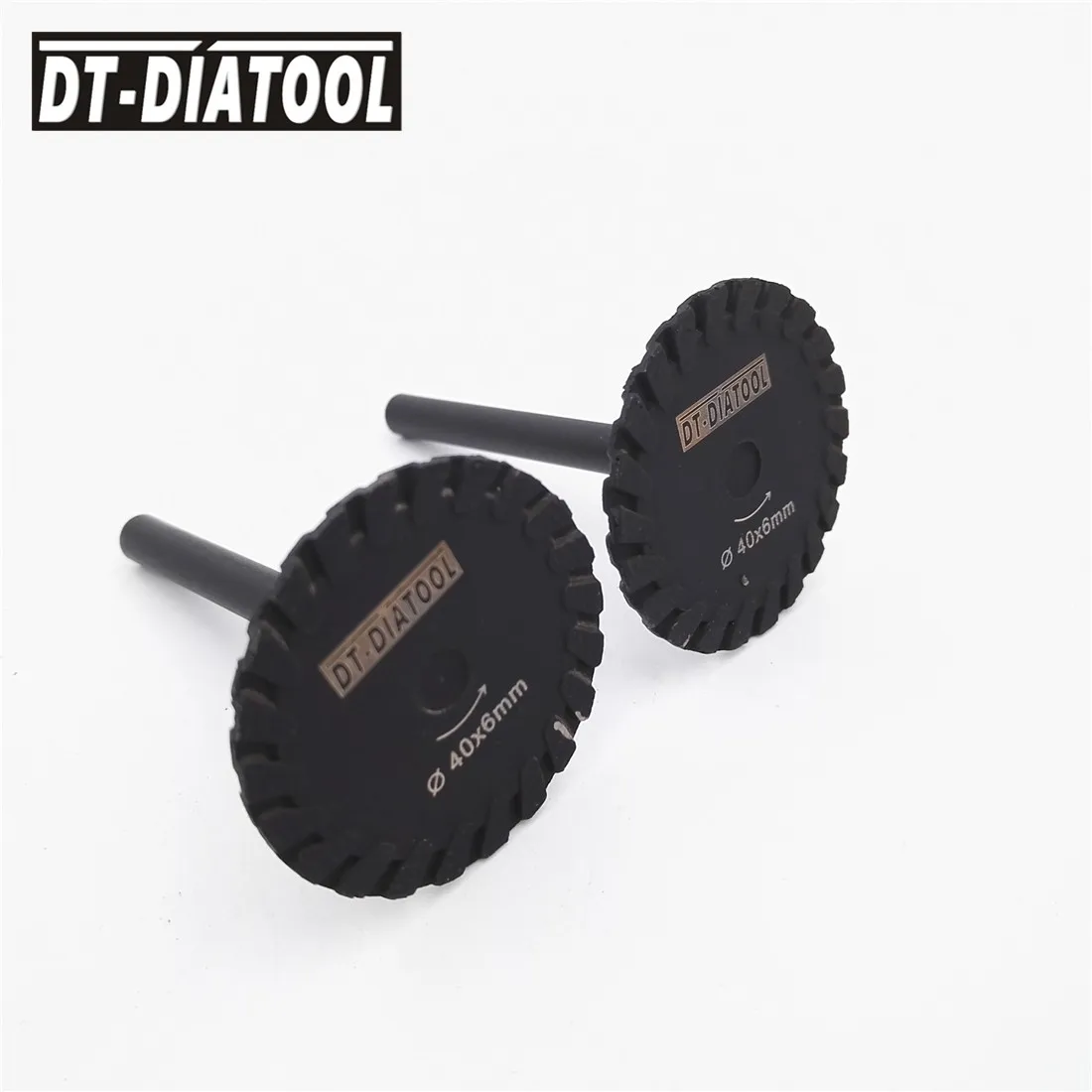 2pcs Diamond  Mini Turbo saw Blade 6mm Shank for cutting disc engraving and carving granite marble stone concrete