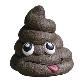 

POO Full Over the Head Funny Face Mask Poop for All Festival Theme Party Trick Toy