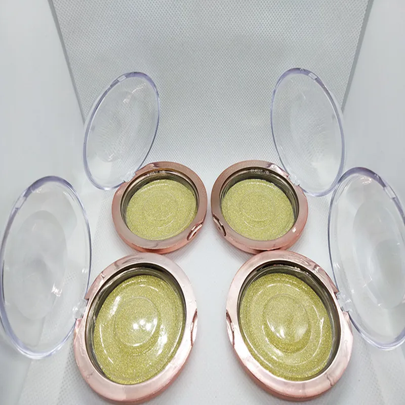 50pcs Round 1-Pair Eyelash Case for Strip False Eyelashes Cute Cases for Girl Lash Makeup Tool Free Customize Logo Free DHL