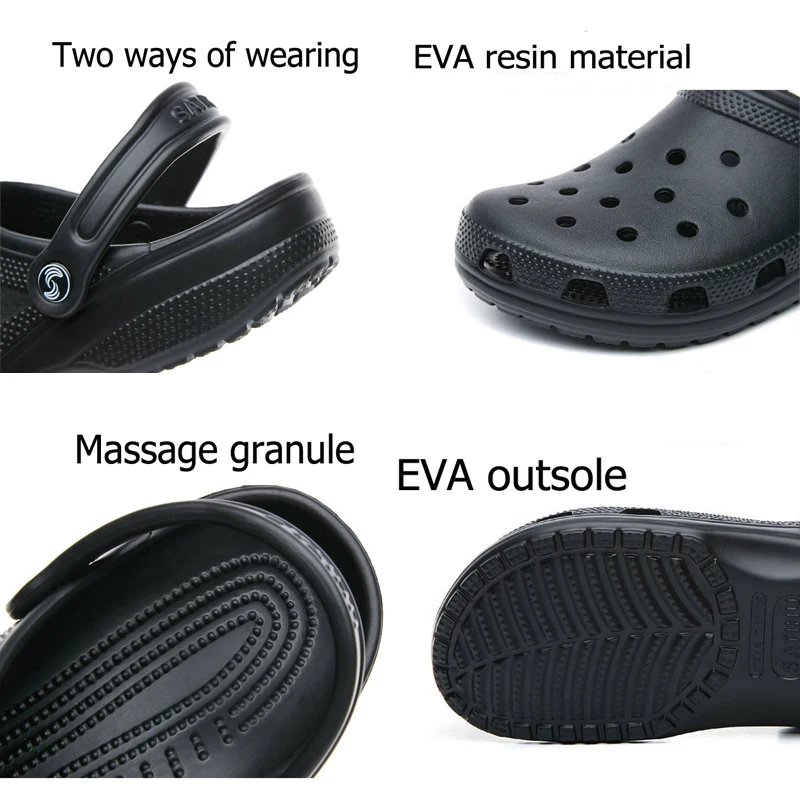 Cheap RYAMAG Slip On Casual Garden Clogs Waterproof Shoes Women Classic Nursing Clogs Hospital Women Work Medical Sandals
