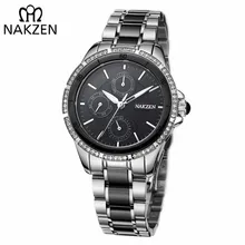 NAKZEN Women Luxury Brand Quartz Watch Waterproof Casual Dress Diamond Wristwatches Ladies Edifice Watch Clock Relogio Feminino