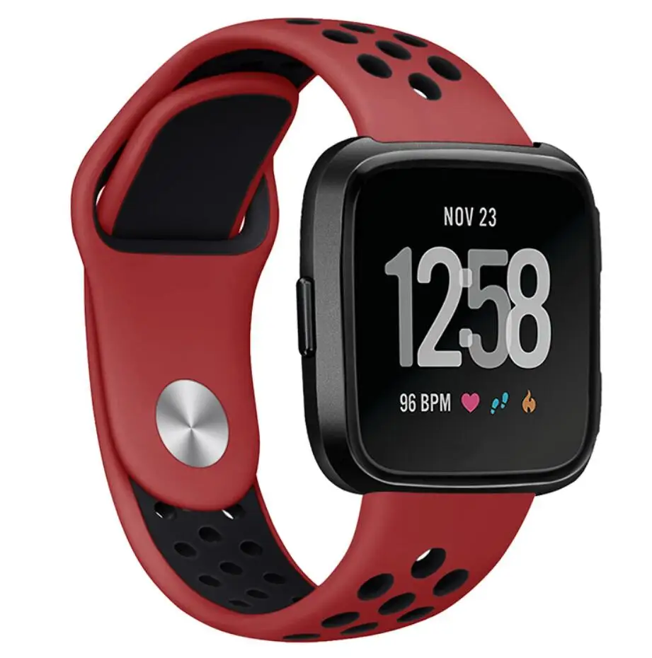 Силиконовый ремешок Ticwatch 1 2 E pro для samsung galaxy watch active 42 46 s2 s3 live Neo huami amazfit 2 s 1 bip pace Sport Band - Цвет ремешка: red black