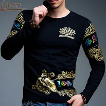 2017 latest Fashion design Casual shirt Men’s Autumn Clothing tops Men brand luxury T-shirt Men’s Sweatshirt T-shirt BAIYE