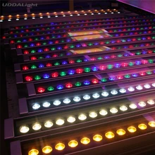10 шт./лот rgb светильник прожектора стены ip65 24 Вт rgb dmx512 Тайвань Epistar 120lm/w L1000mm* W46mm* H46mm