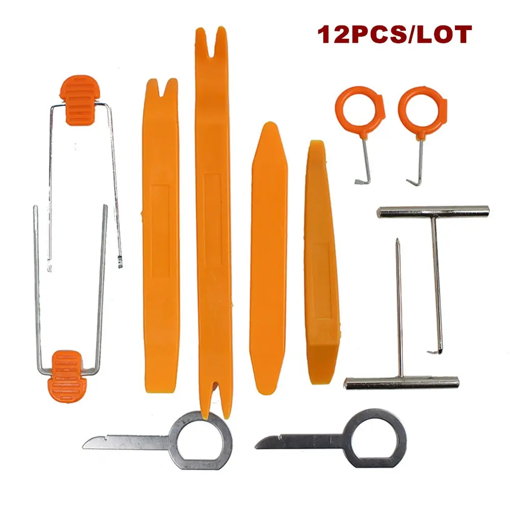 

12pcs Audio Removal Open Installer Pry Tool Car Radio Door Clip Panel Trim Dash for Skoda Octavia VRS a7 Fabia Rapid Superb Yeti