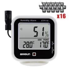Термо-гигрометр закрытый открытый термометр температуры w/измерение точки росы и RH сигнализация влажности партия 16