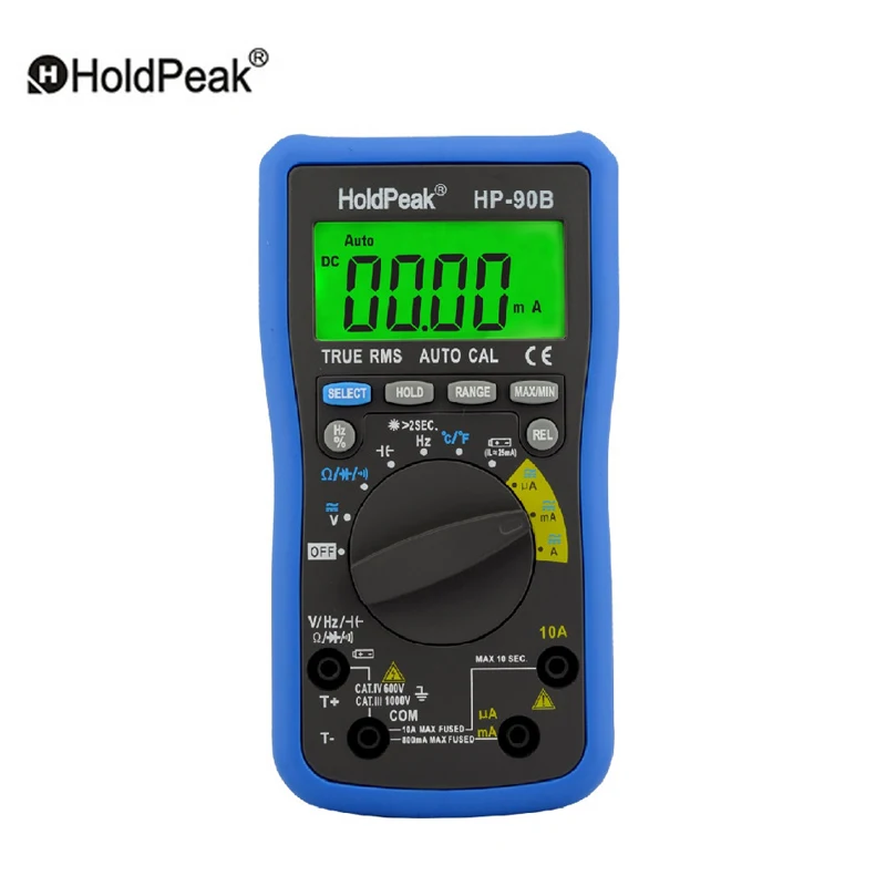 Holdpeak HP-90B Цифровой мультиметр (CAT iv) Автоматический Электронный Универсальный